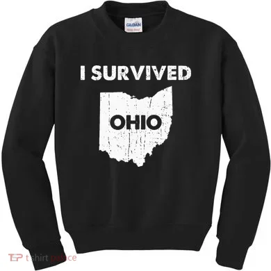 I Survived Ohio Kids Sweatshirt