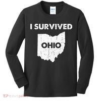 I Survived Ohio Kids Long Sleeve Shirt thumb 0