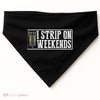 I Strip On Weekends Funny Drag Racing Lover Car Race USA-Made Doggie Bandana thumb 0