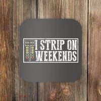 I Strip On Weekends Funny Drag Racing Lover Car Race Coaster thumb 0