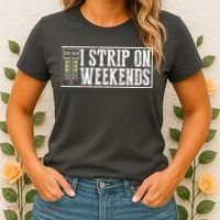 I Strip On Weekends Funny Drag Racing Lover Car Race Women's T-Shirt thumb 2