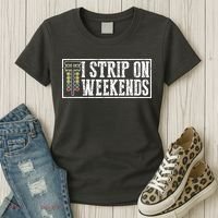I Strip On Weekends Funny Drag Racing Lover Car Race Women's T-Shirt thumb 3