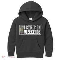 I Strip On Weekends Funny Drag Racing Lover Car Race Kids Hoodie thumb 0