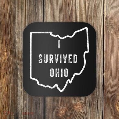 I Survived Ohio Meme Coaster