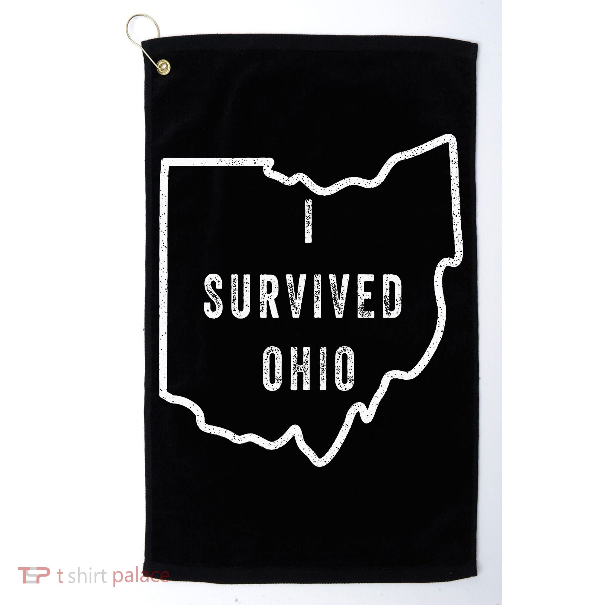 I Survived Ohio Meme Golf Towel