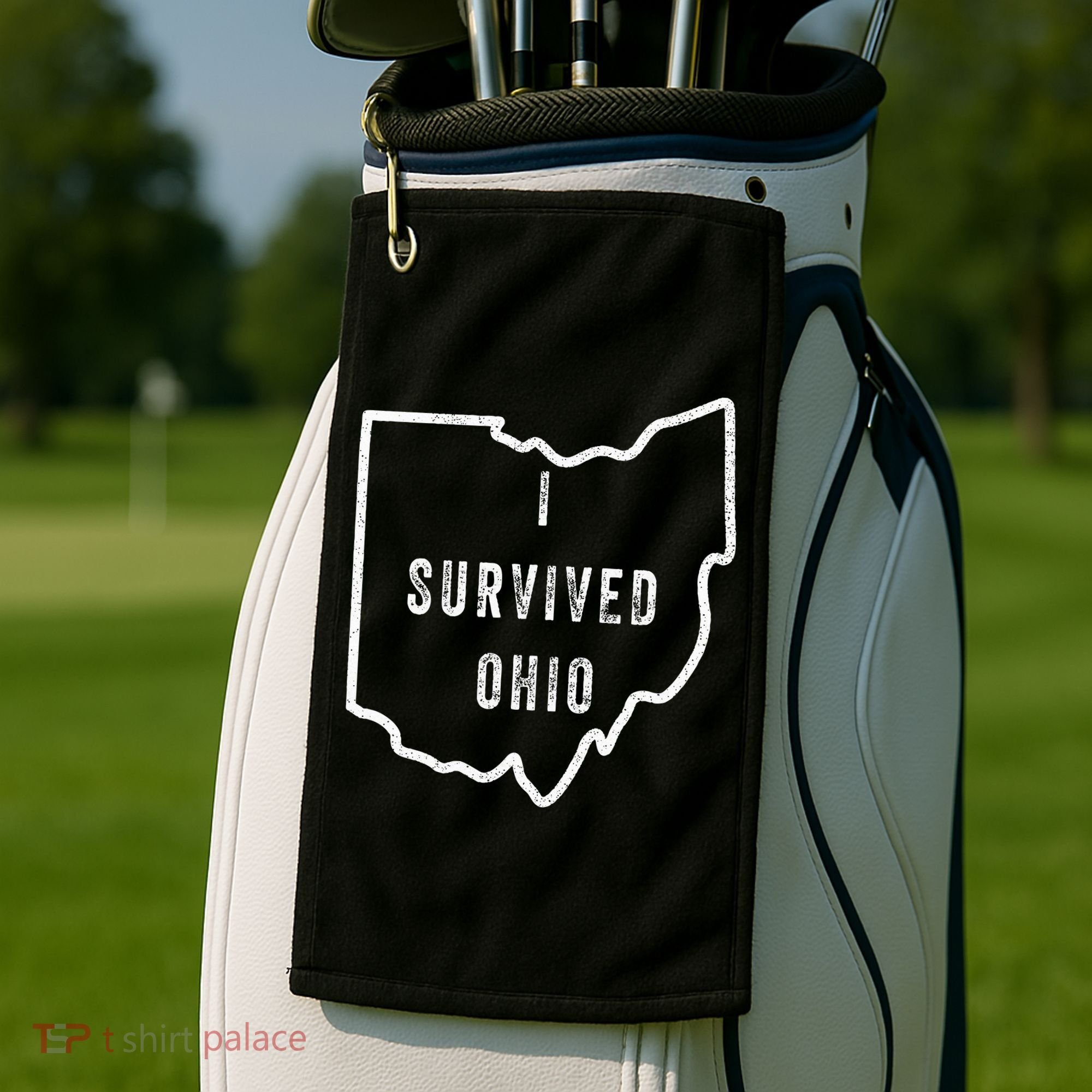 I Survived Ohio Meme Golf Towel
