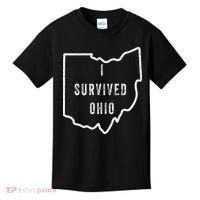 I Survived Ohio Meme Kids T-Shirt thumb 0