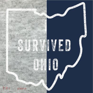 I Survived Ohio Meme Kids Colorblock Raglan Jersey