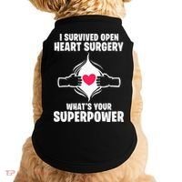 I Survived Open Heart Surgery Bypass Operation Recovery Doggie Tank thumb 0