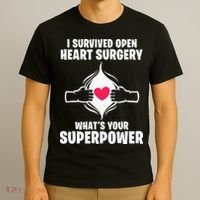 I Survived Open Heart Surgery Bypass Operation Recovery T-Shirt thumb 3