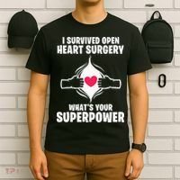 I Survived Open Heart Surgery Bypass Operation Recovery T-Shirt thumb 6