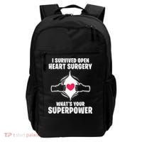 I Survived Open Heart Surgery Bypass Operation Recovery Backpack thumb 0