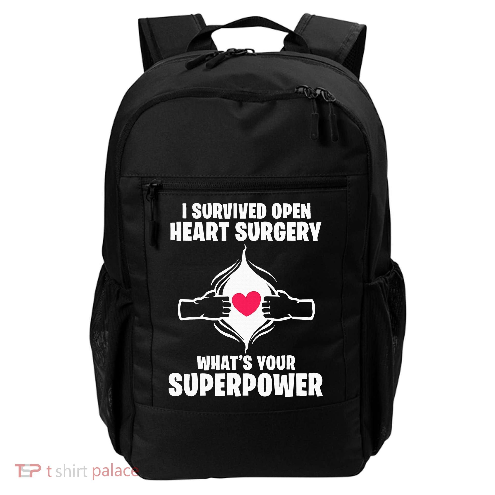 I Survived Open Heart Surgery Bypass Operation Recovery Backpack