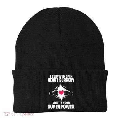 I Survived Open Heart Surgery Bypass Operation Recovery Beanie