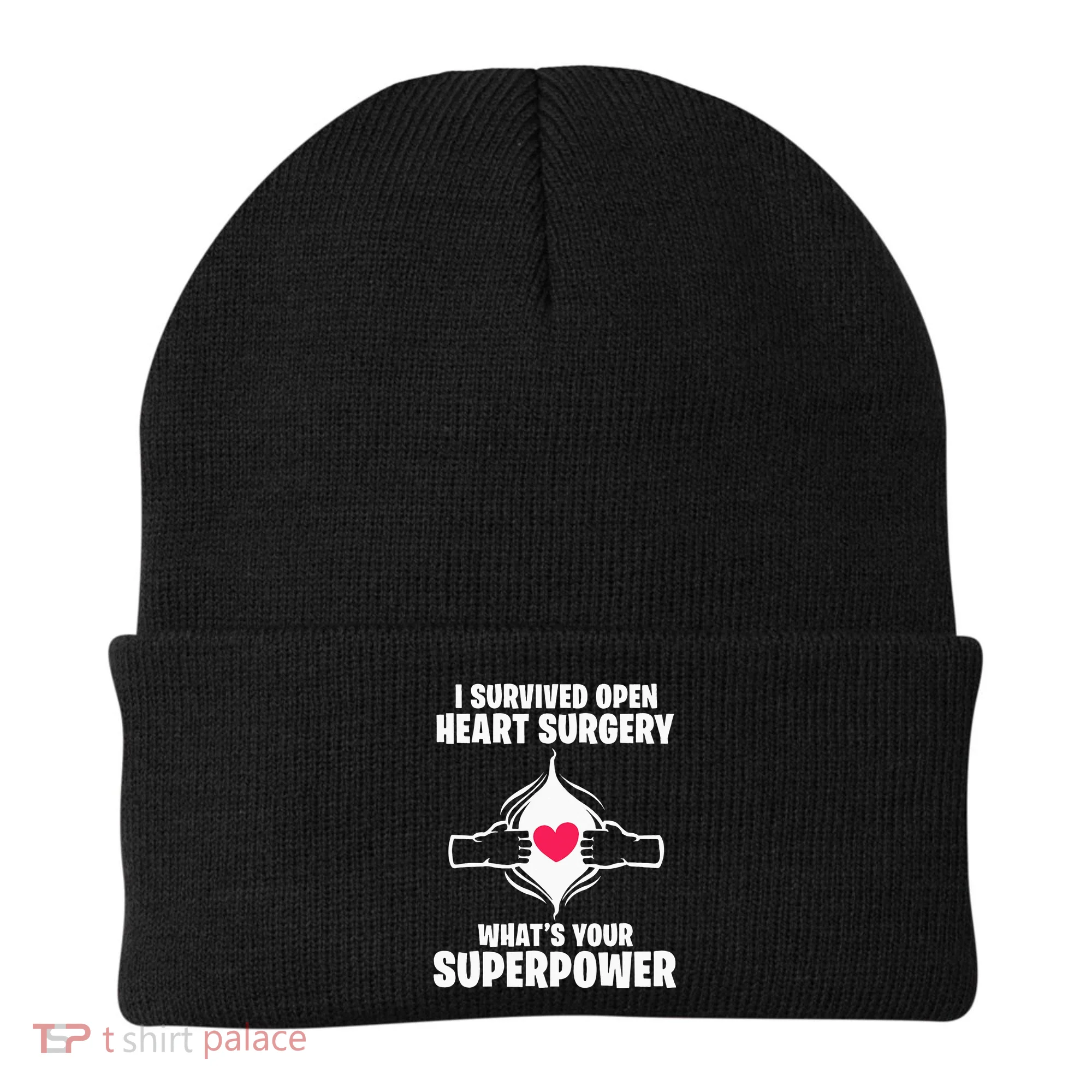 I Survived Open Heart Surgery Bypass Operation Recovery Beanie