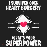 I Survived Open Heart Surgery Bypass Operation Recovery Beanie thumb 2