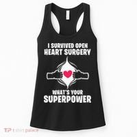 I Survived Open Heart Surgery Bypass Operation Recovery Women's Tank Top thumb 0