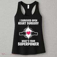 I Survived Open Heart Surgery Bypass Operation Recovery Women's Tank Top thumb 3