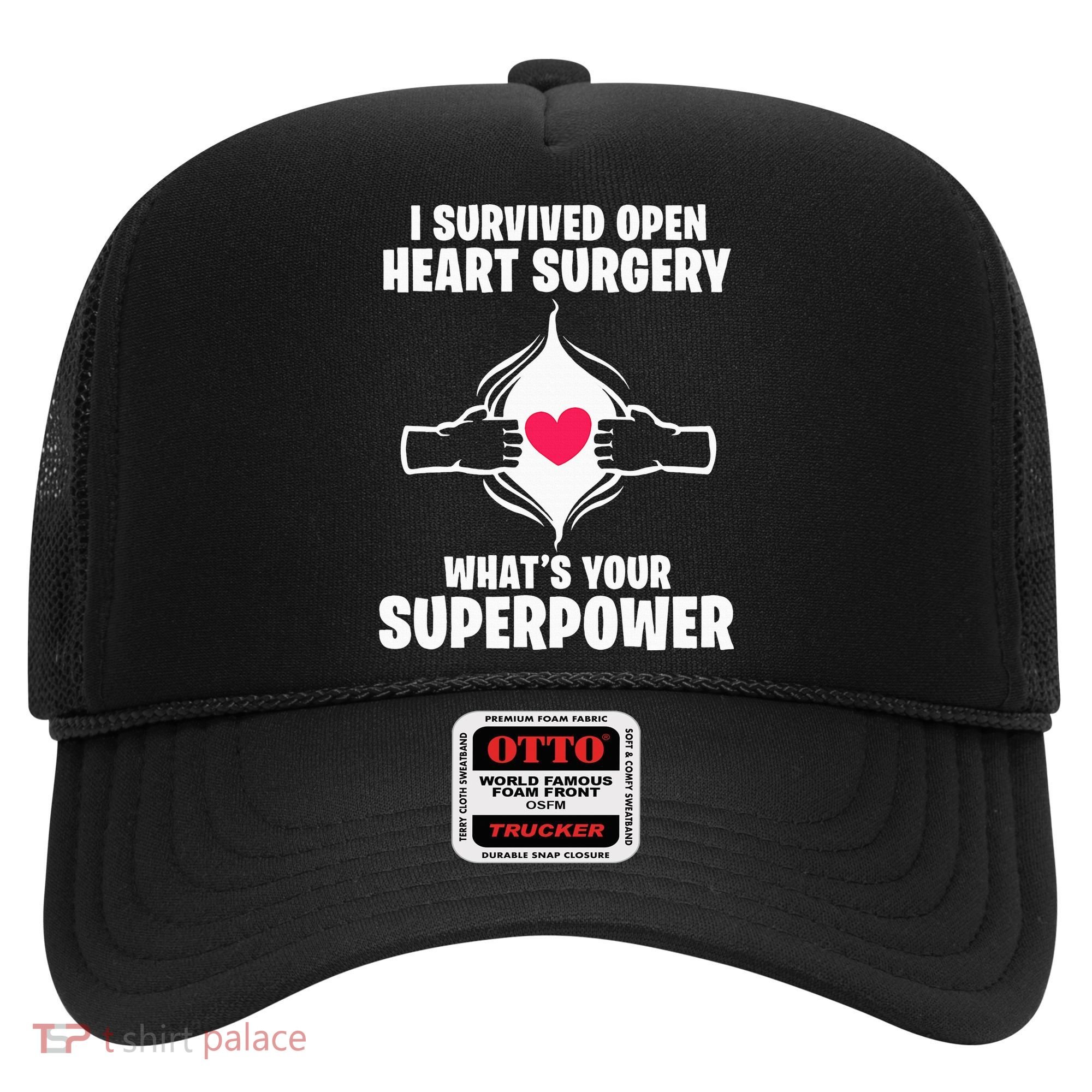 I Survived Open Heart Surgery Bypass Operation Recovery Hat