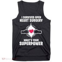 I Survived Open Heart Surgery Bypass Operation Recovery Tank Top thumb 0