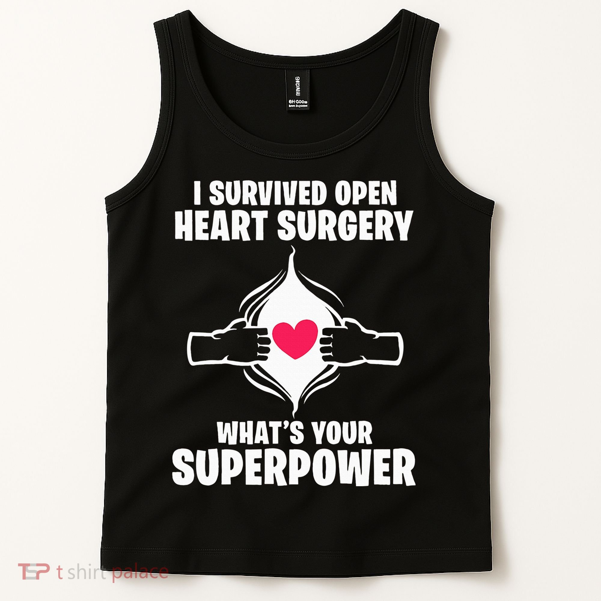 I Survived Open Heart Surgery Bypass Operation Recovery Tank Top