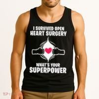 I Survived Open Heart Surgery Bypass Operation Recovery Tank Top thumb 3