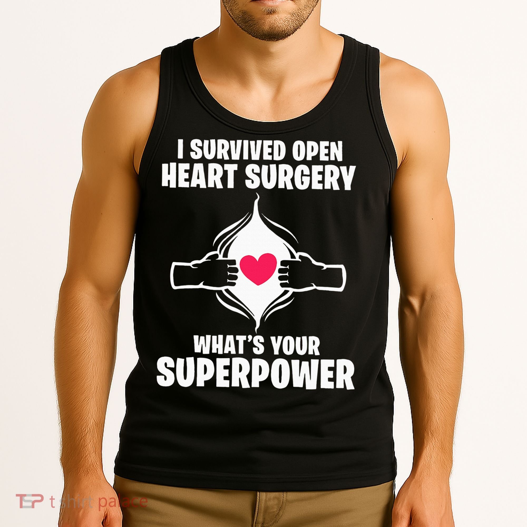 I Survived Open Heart Surgery Bypass Operation Recovery Tank Top