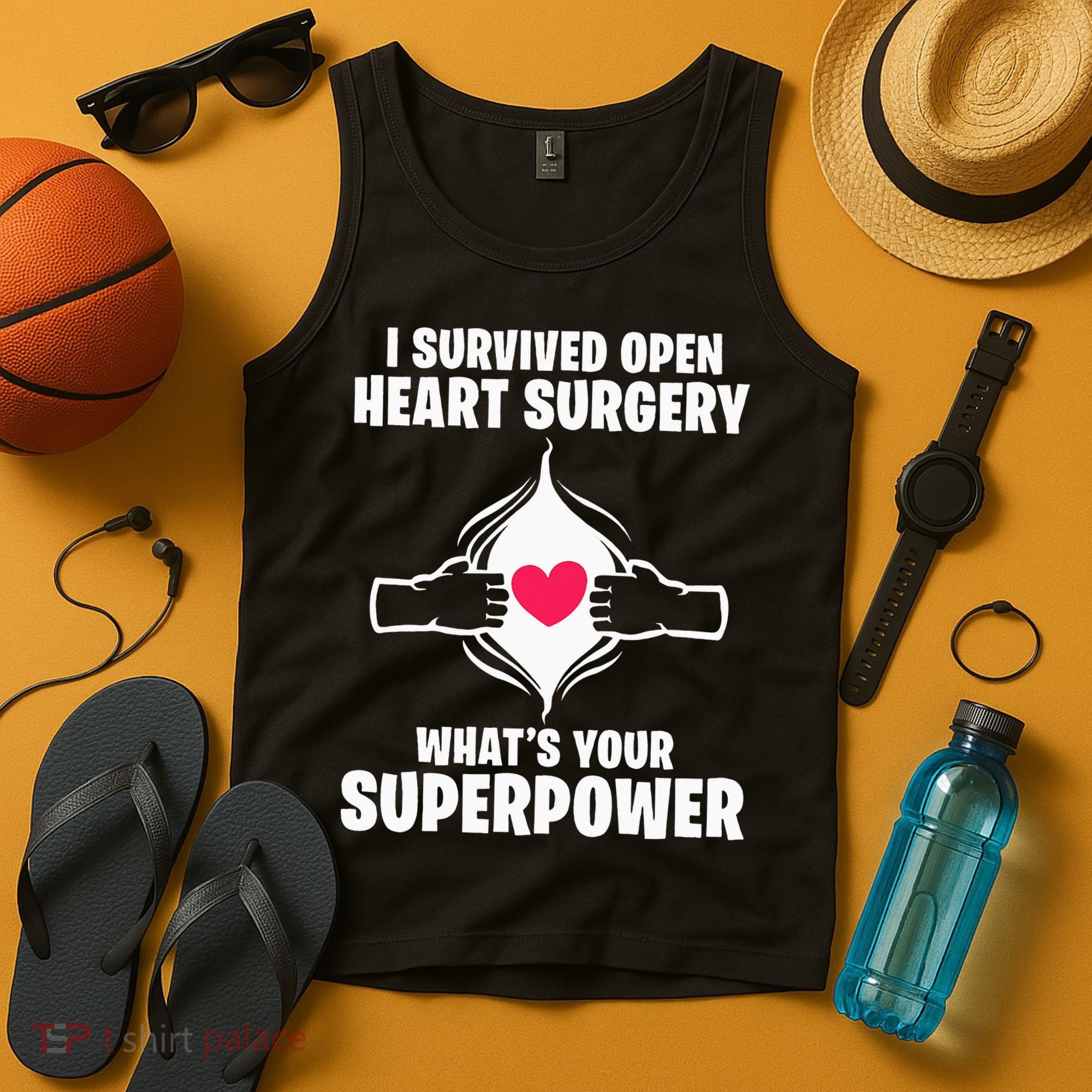 I Survived Open Heart Surgery Bypass Operation Recovery Tank Top