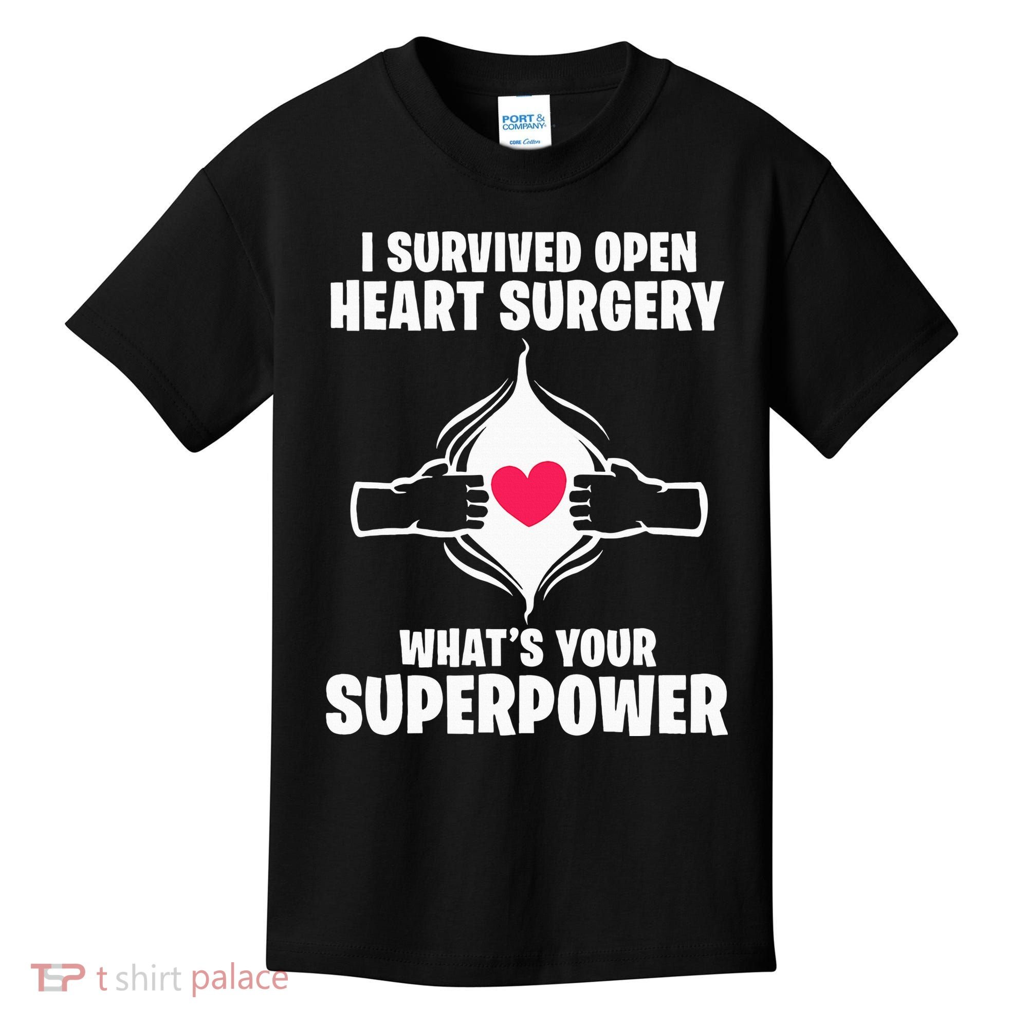 I Survived Open Heart Surgery Bypass Operation Recovery Kids T-Shirt