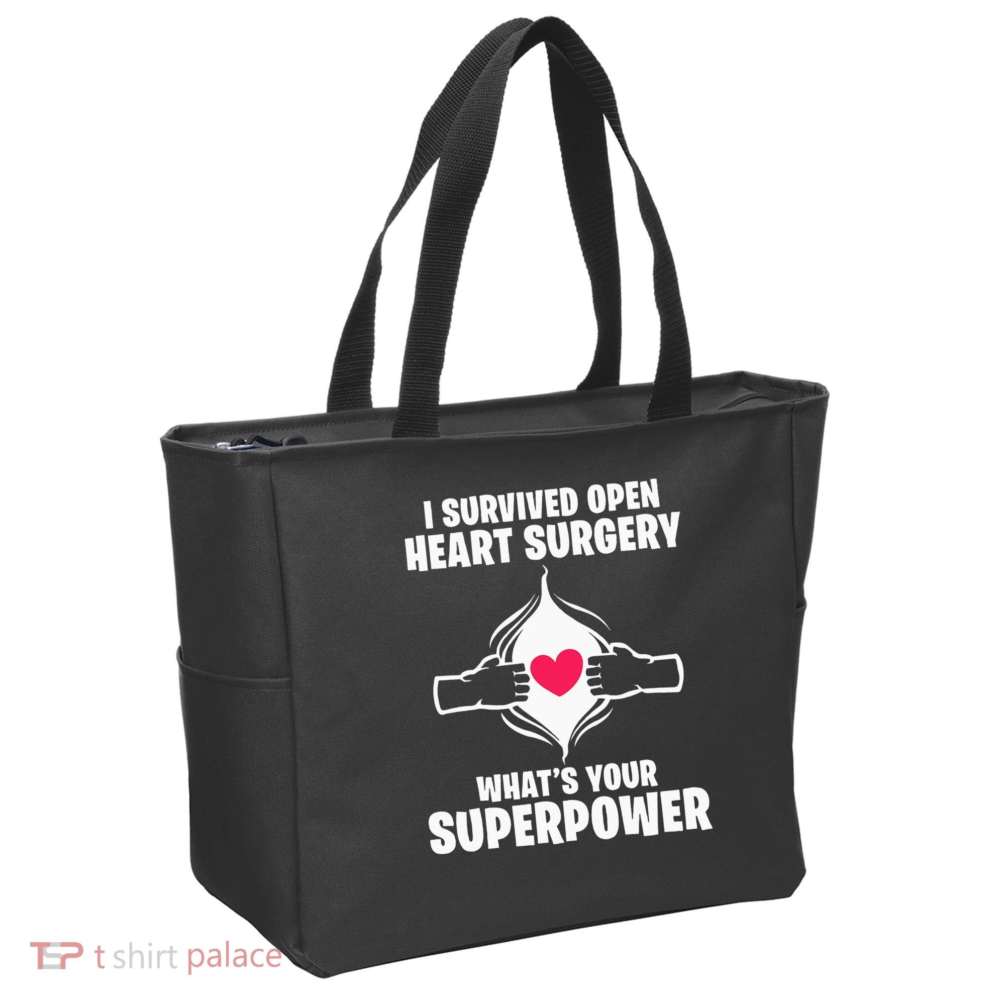 I Survived Open Heart Surgery Bypass Operation Recovery Tote Bag