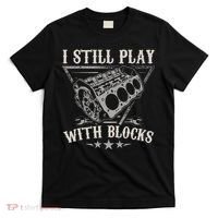 I Still Play With Blocks Racing Maintenance Vintage T-Shirt thumb 0