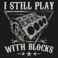 I Still Play With Blocks Racing Maintenance Vintage T-Shirt thumb 7
