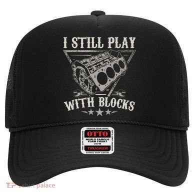 I Still Play With Blocks Racing Maintenance Vintage Hat