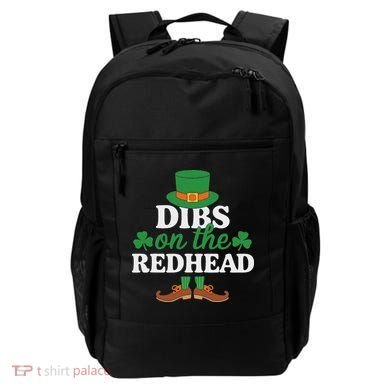 Irish St Patricks Day Shamrock Dibs On The Redhead Backpack