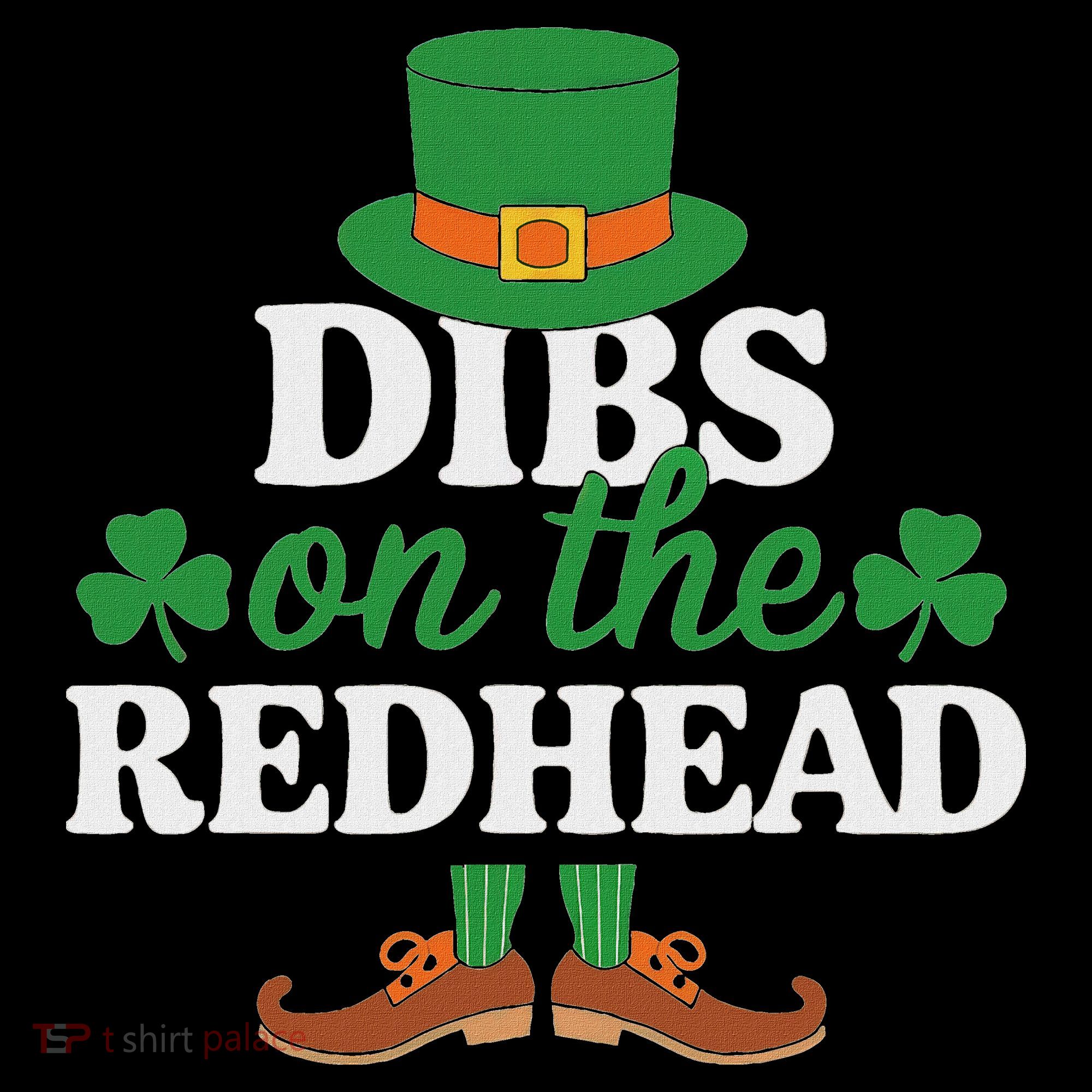 Irish St Patricks Day Shamrock Dibs On The Redhead Backpack