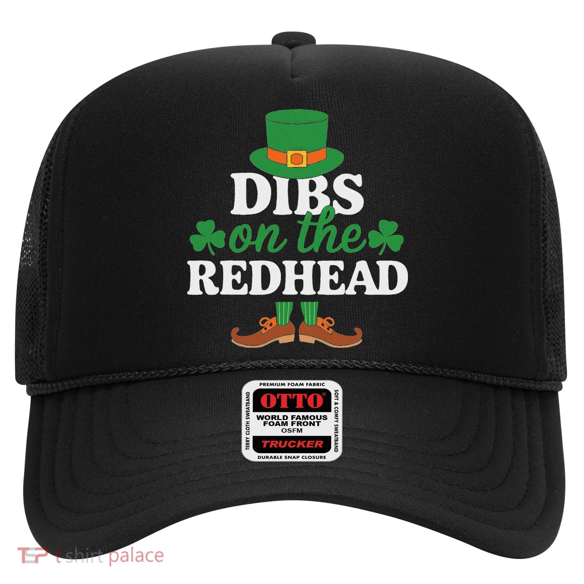 Irish St Patricks Day Shamrock Dibs On The Redhead Hat