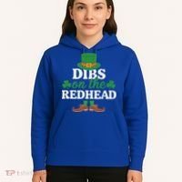 Irish St Patricks Day Shamrock Dibs On The Redhead Hoodie thumb 5