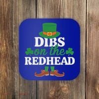 Irish St Patricks Day Shamrock Dibs On The Redhead Coaster thumb 0