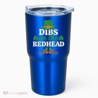 Irish St Patricks Day Shamrock Dibs On The Redhead Tumbler thumb 0