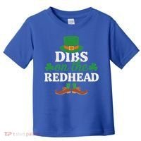 Irish St Patricks Day Shamrock Dibs On The Redhead Toddler T-Shirt thumb 0