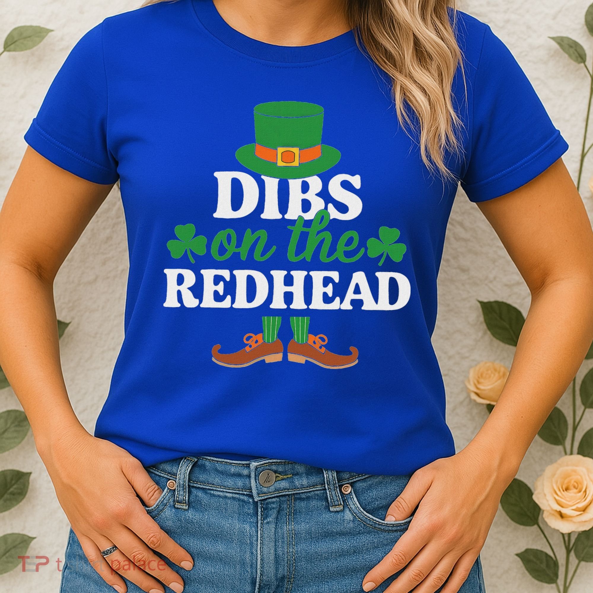Irish St Patricks Day Shamrock Dibs On The Redhead Women's T-Shirt