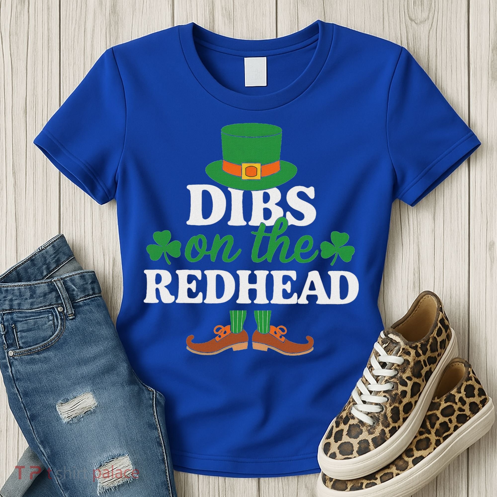 Irish St Patricks Day Shamrock Dibs On The Redhead Women's T-Shirt