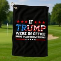 Israel Strong Pray For Israel Pro Trump 2024 Golf Towel thumb 1