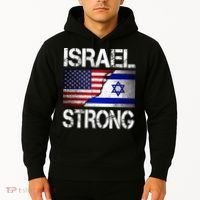 Israel Strong Pray For Israel US Israel Flag Hoodie thumb 2