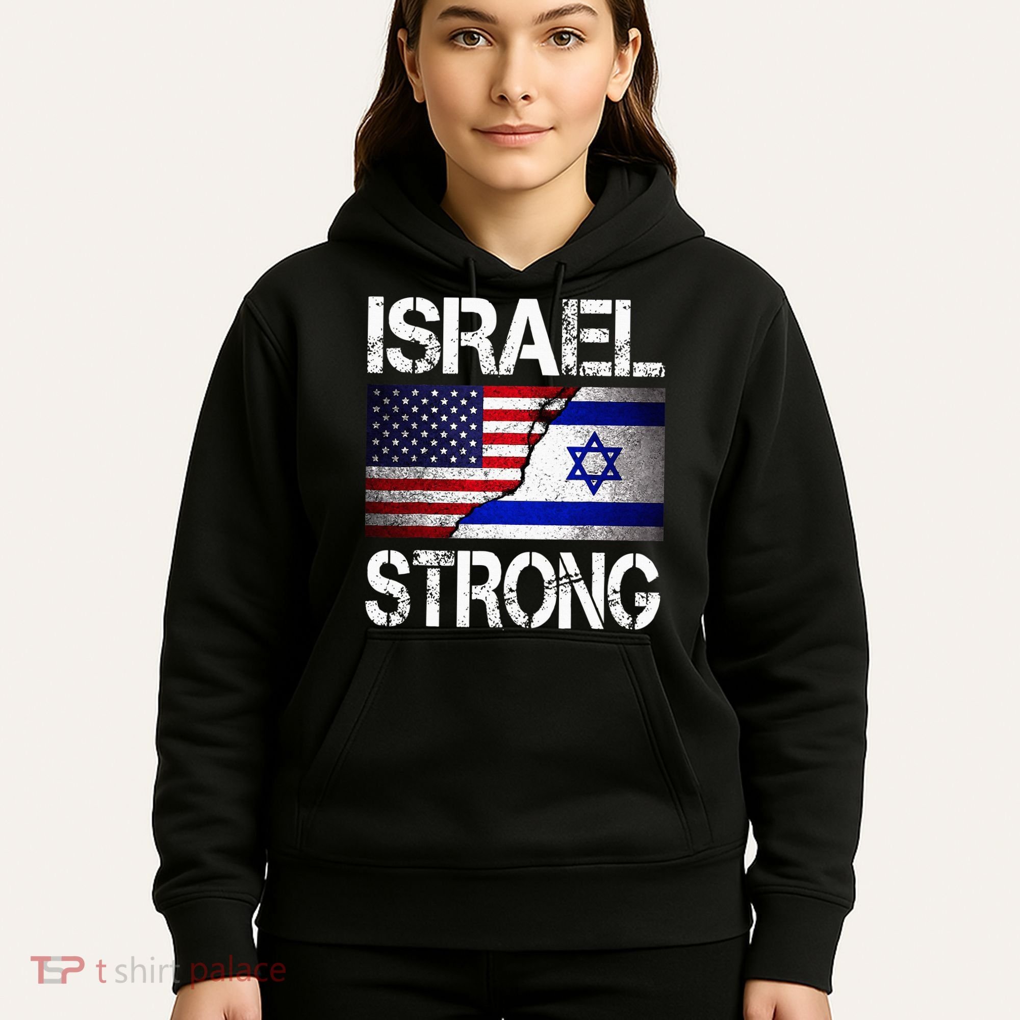Israel Strong Pray For Israel US Israel Flag Hoodie