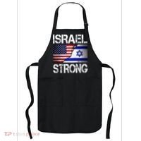 Israel Strong Pray For Israel US Israel Flag Apron thumb 0