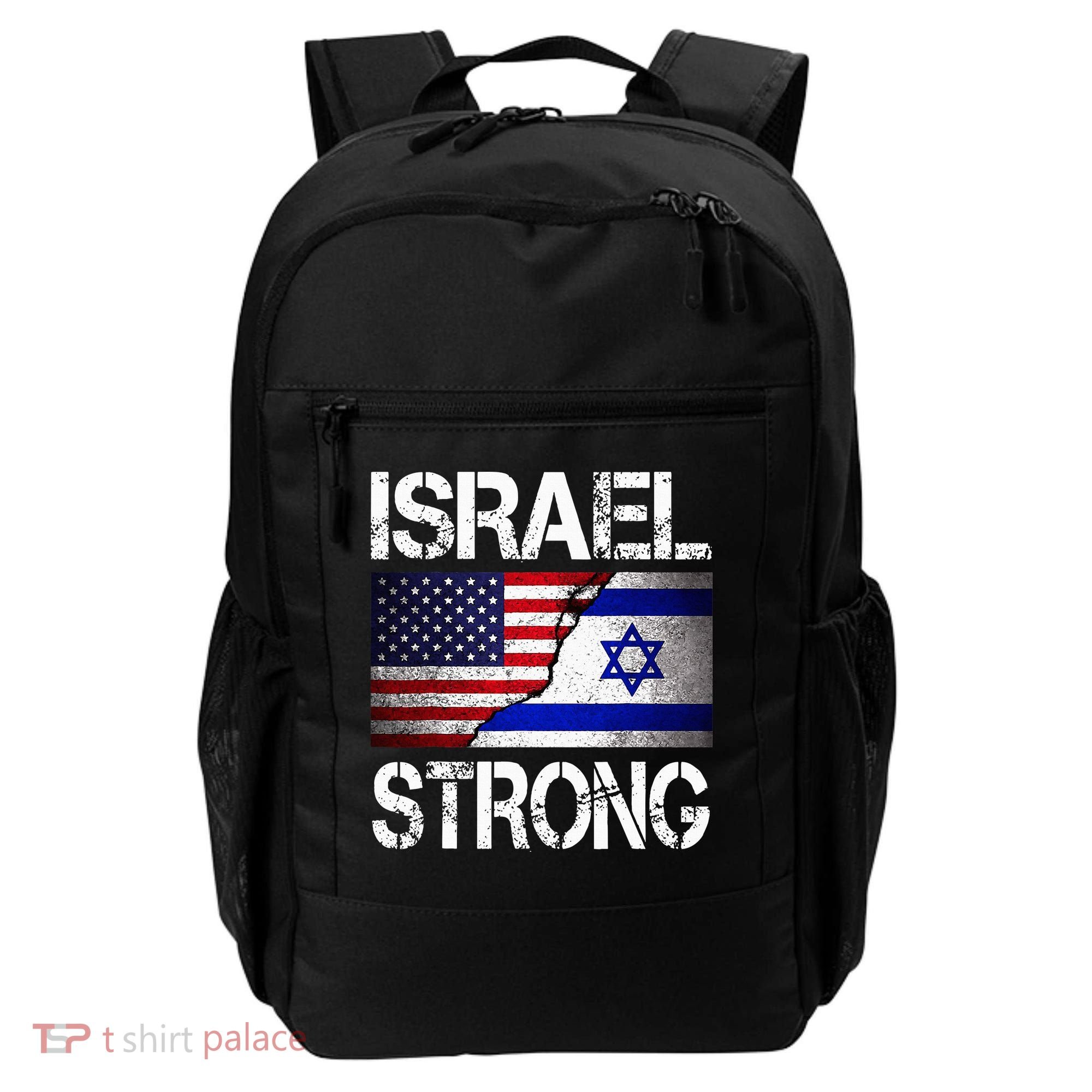 Israel Strong Pray For Israel US Israel Flag Backpack