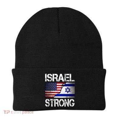 Israel Strong Pray For Israel US Israel Flag Beanie