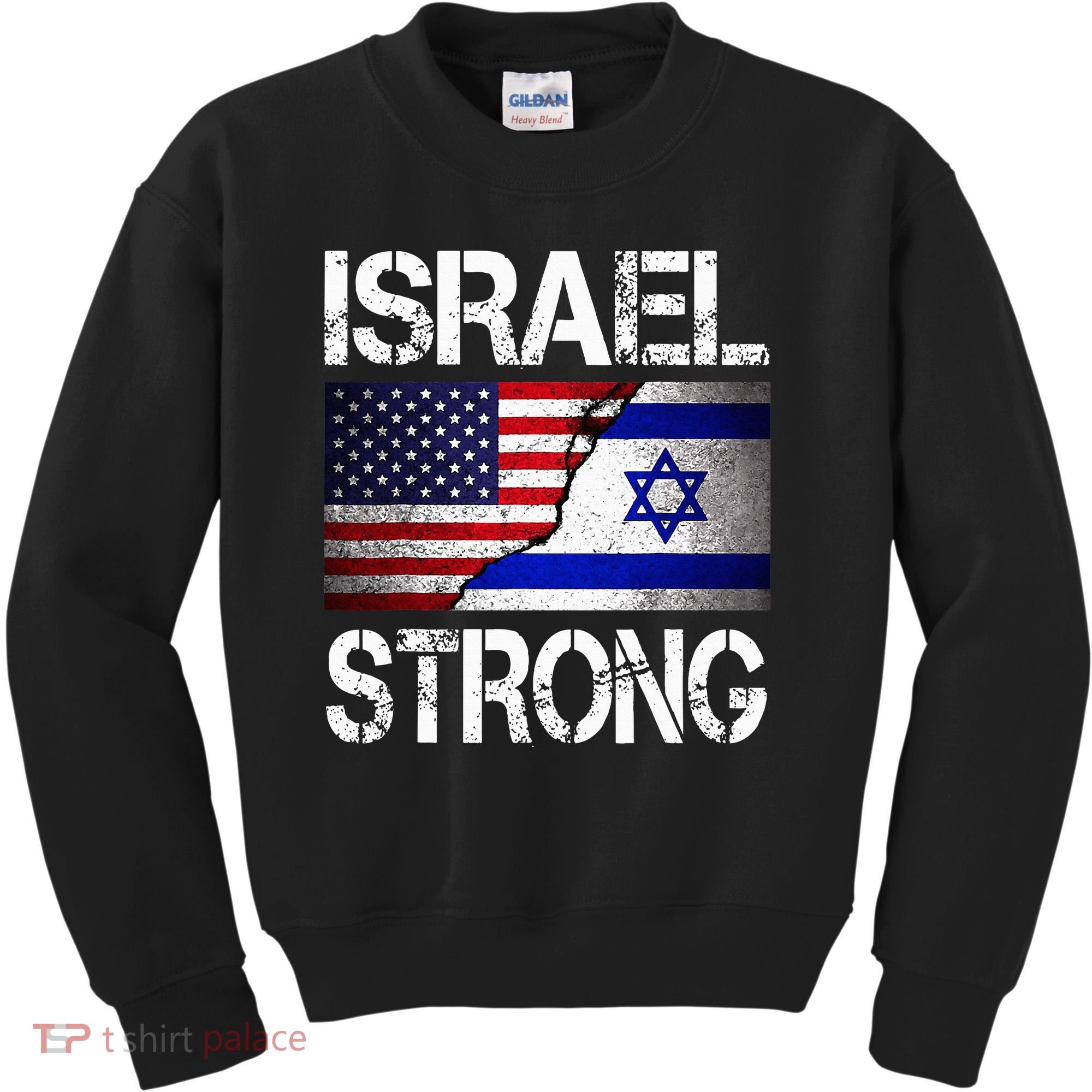 Israel Strong Pray For Israel US Israel Flag Kids Sweatshirt