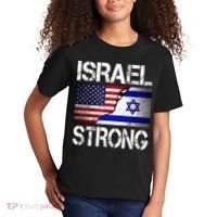 Israel Strong Pray For Israel US Israel Flag Kids T-Shirt thumb 2